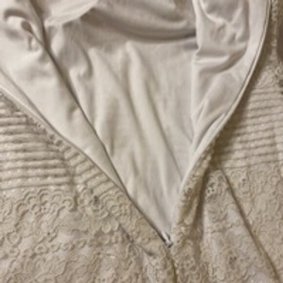 Guess White Lace Halter Mini Dress Women’s 14 Summer Cocktail Party - Picture 5 of 11